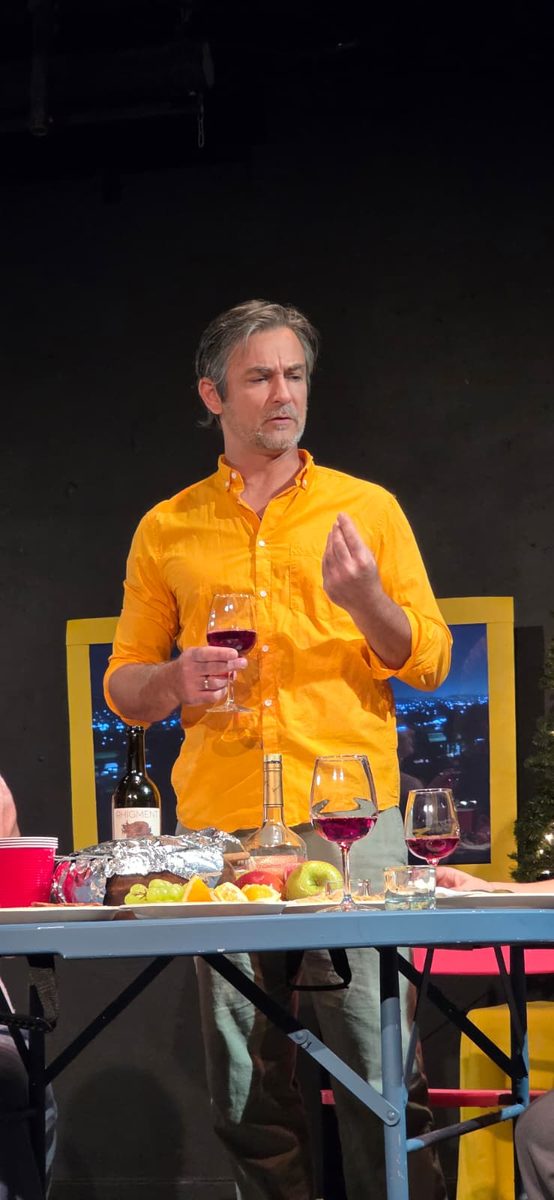Zhenya giving a toast